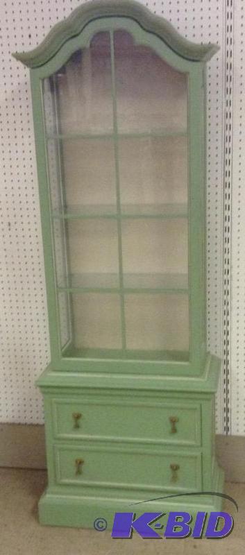 Painted Curio Cabinet