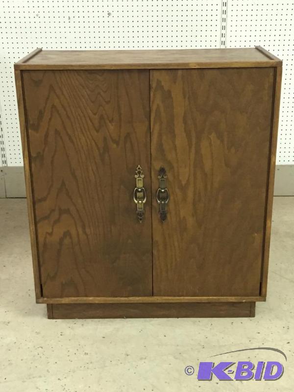 Wood Storage Cabinet