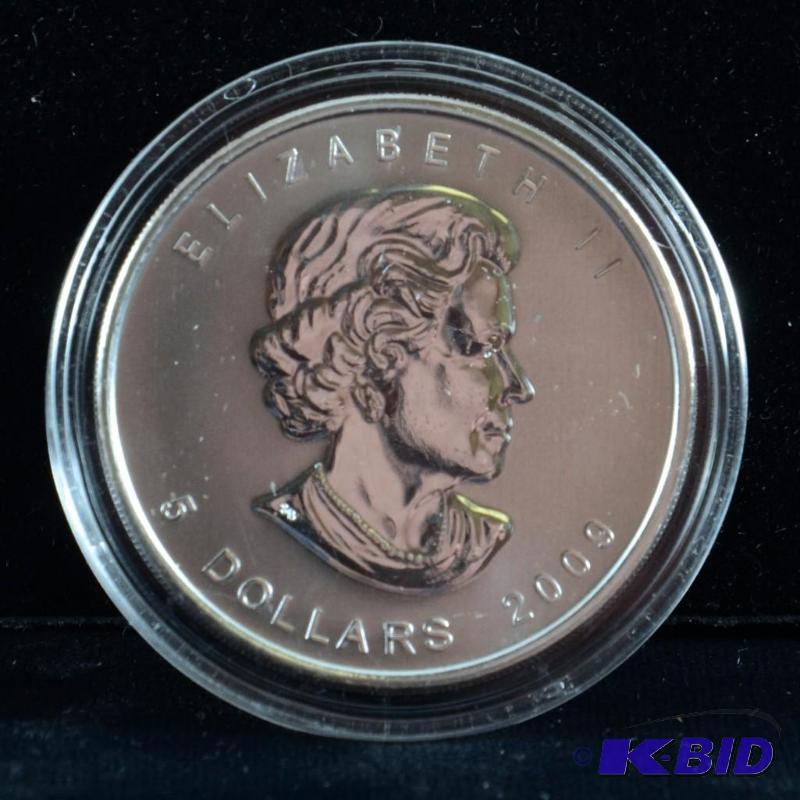 2009 Canadian Maple Bullion Coin BU 1 Troy Oz Silver