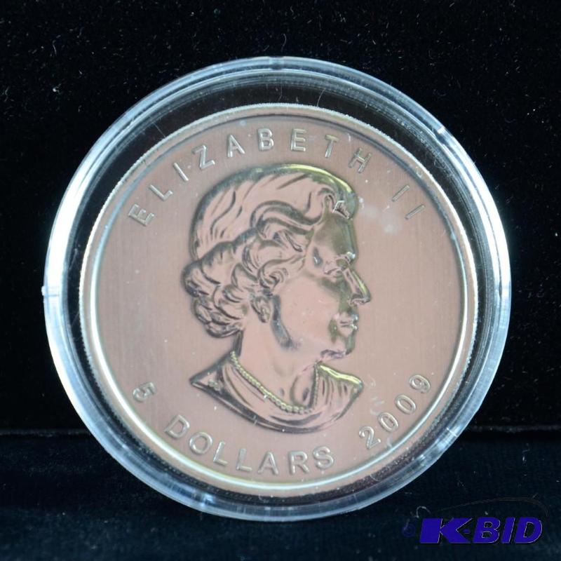 2009 Canadian Maple Bullion Coin BU 1 Troy Oz Silver