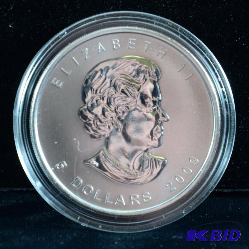 2009 Canadian Maple Bullion Coin BU 1 Troy Oz Silver