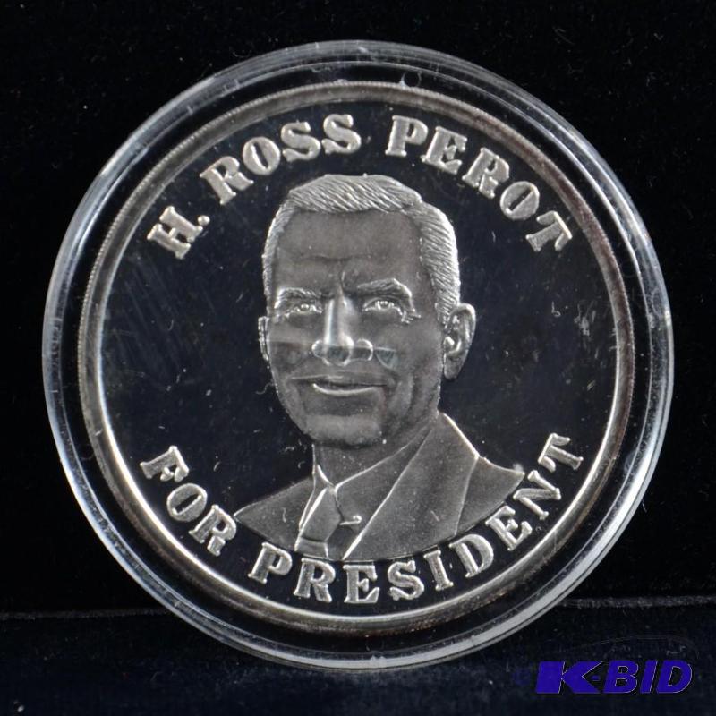 H. Ross Perot for President 1 Troy Oz .999 Silver
