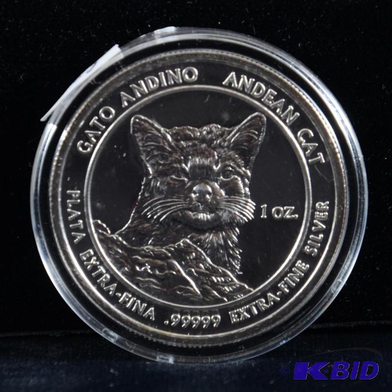 2010 RSC Royal Silver Company Andean Cat 1 oz .99999 Silver Round - Rare
