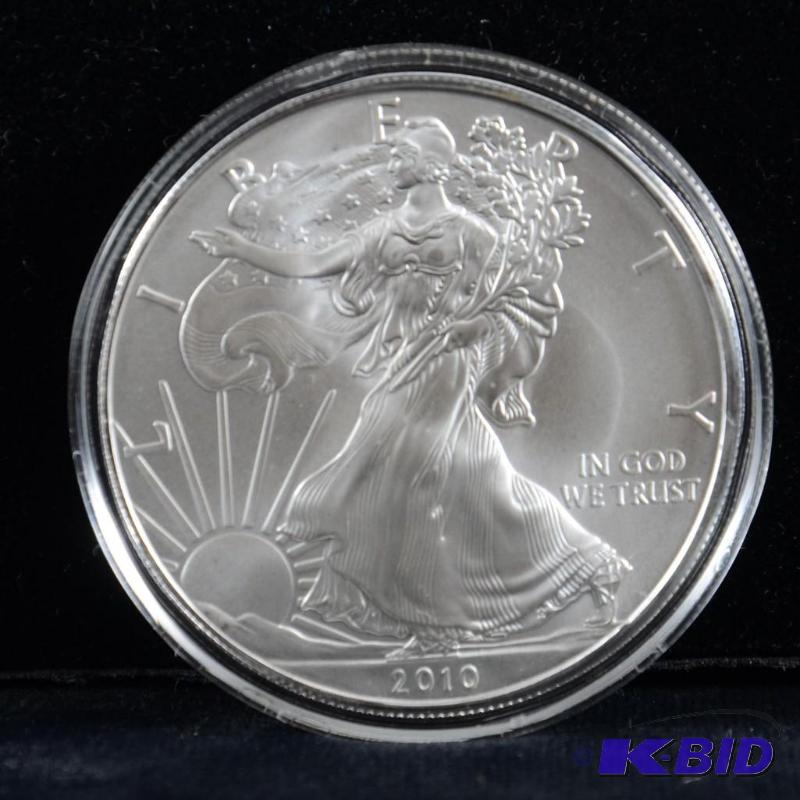 2010 Silver American Eagle Bullion Coin BU 1 Troy Oz.