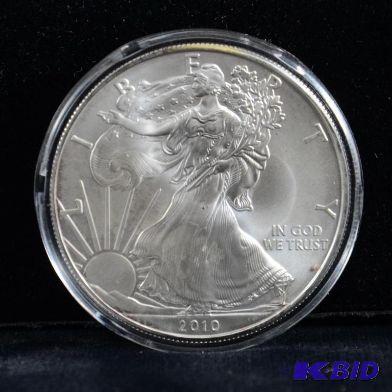 2010 Silver American Eagle Bullion Coin BU 1 Troy Oz.