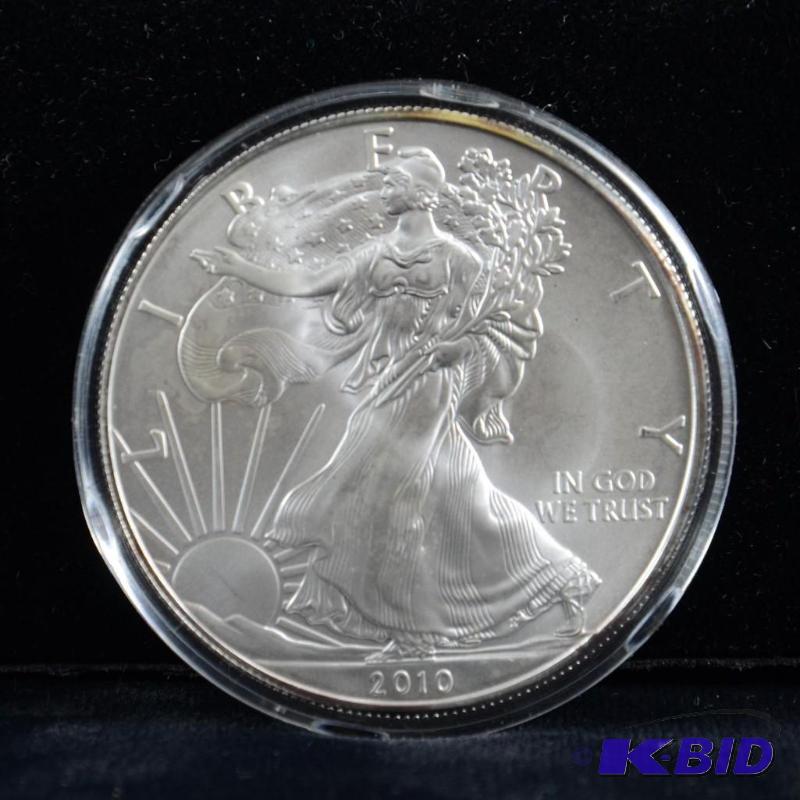 2010 Silver American Eagle Bullion Coin BU 1 Troy Oz.
