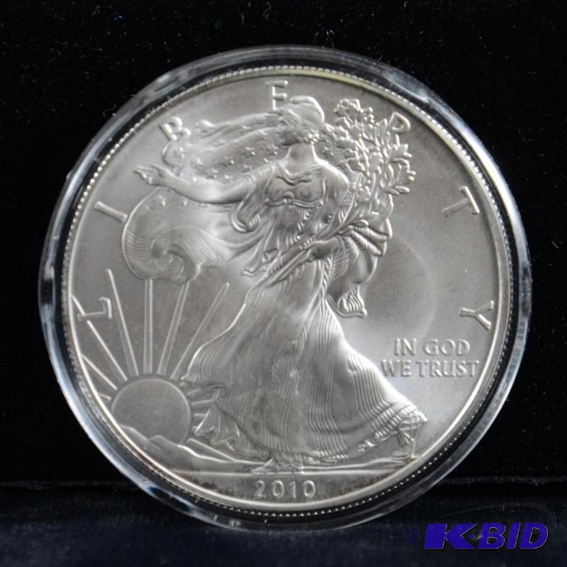 2010 Silver American Eagle Bullion Coin BU 1 Troy Oz.