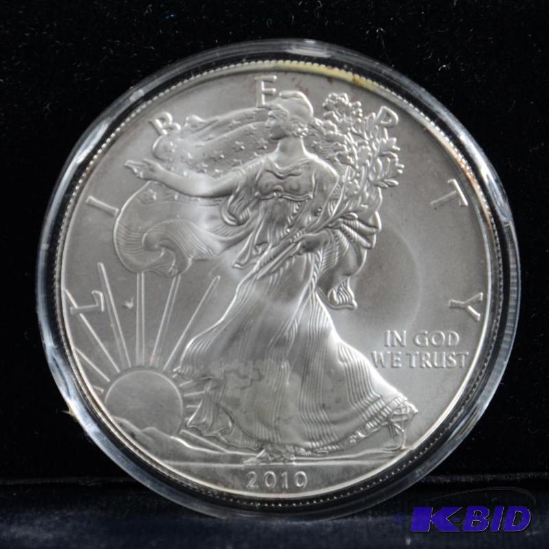2010 Silver American Eagle Bullion Coin BU 1 Troy Oz.