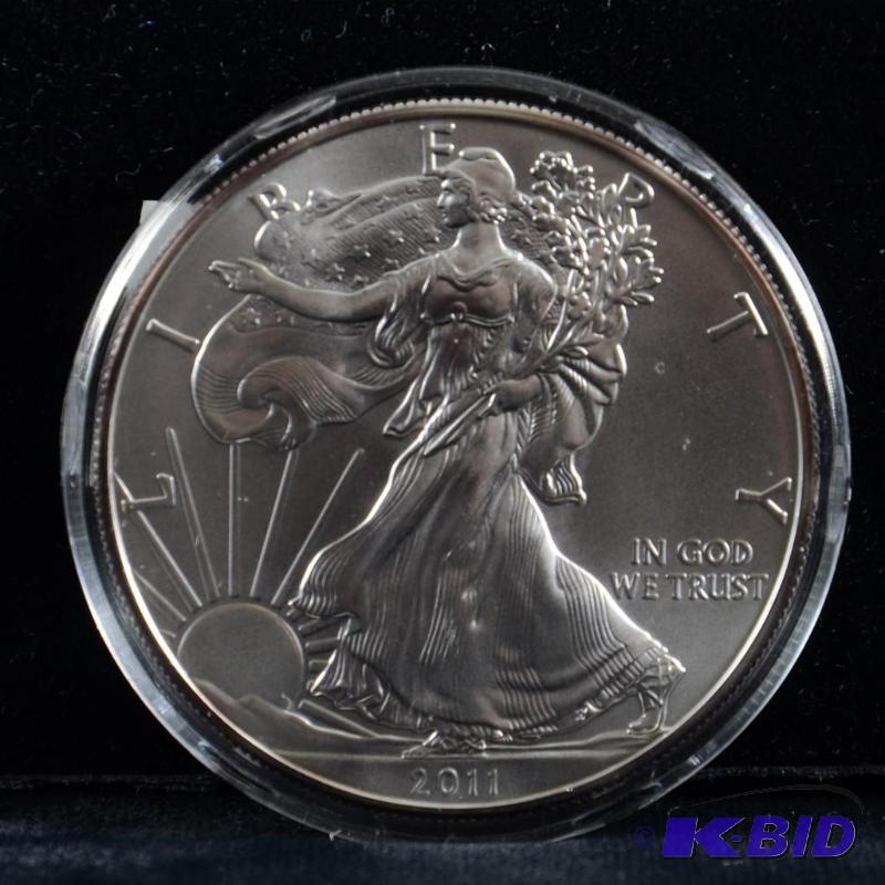 2011 Silver American Eagle Bullion Coin BU 1 Troy Oz.