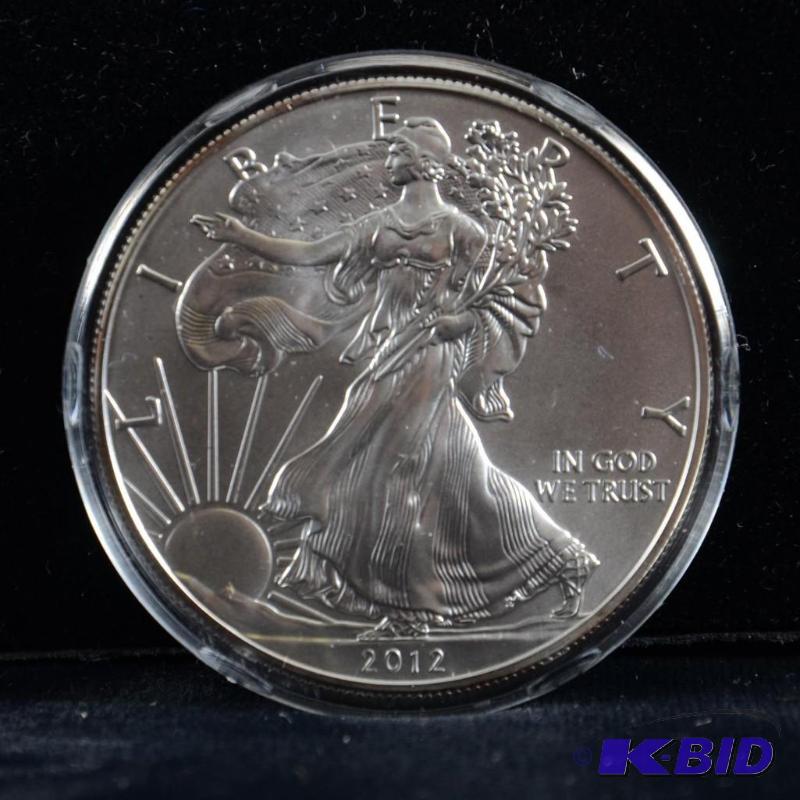 2012 Silver American Eagle Bullion Coin BU 1 Troy Oz.