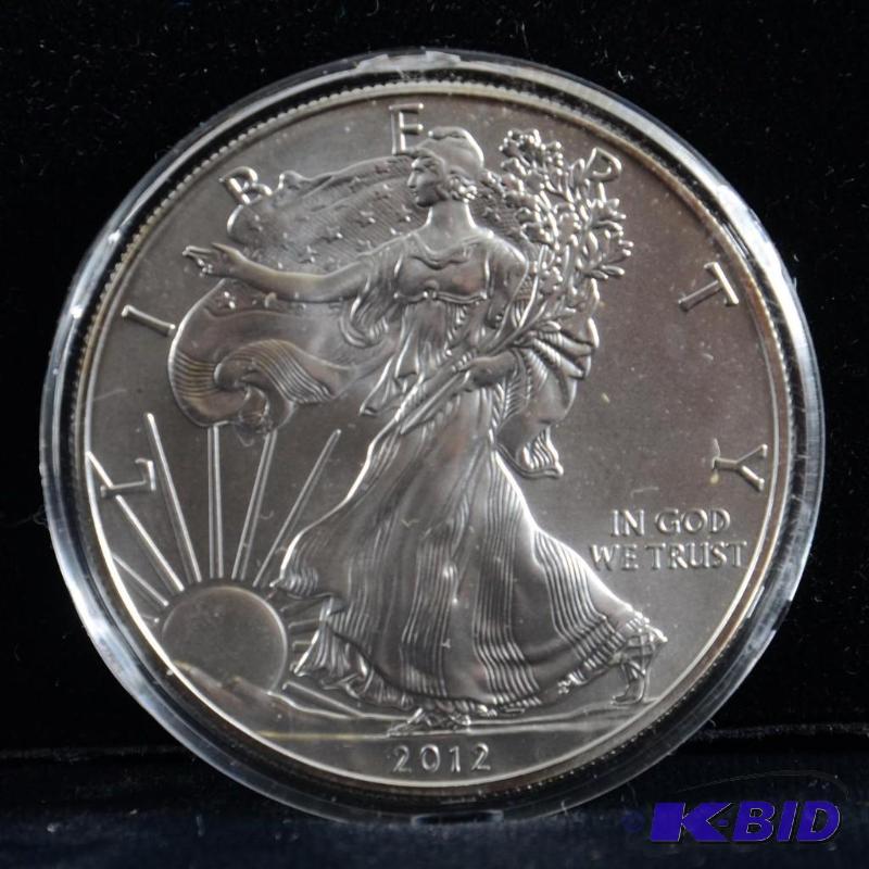 2012 Silver American Eagle Bullion Coin BU 1 Troy Oz.