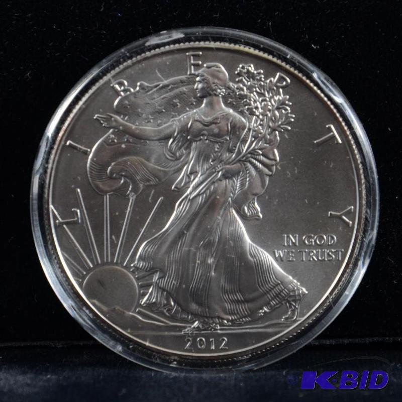 2012 Silver American Eagle Bullion Coin BU 1 Troy Oz.
