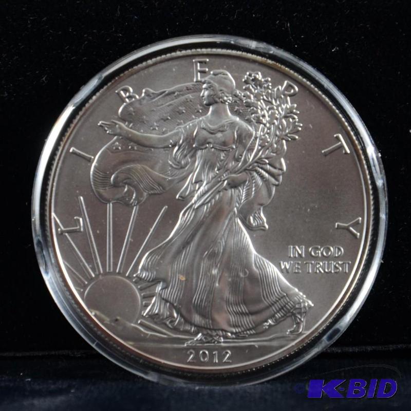 2012 Silver American Eagle Bullion Coin BU 1 Troy Oz.