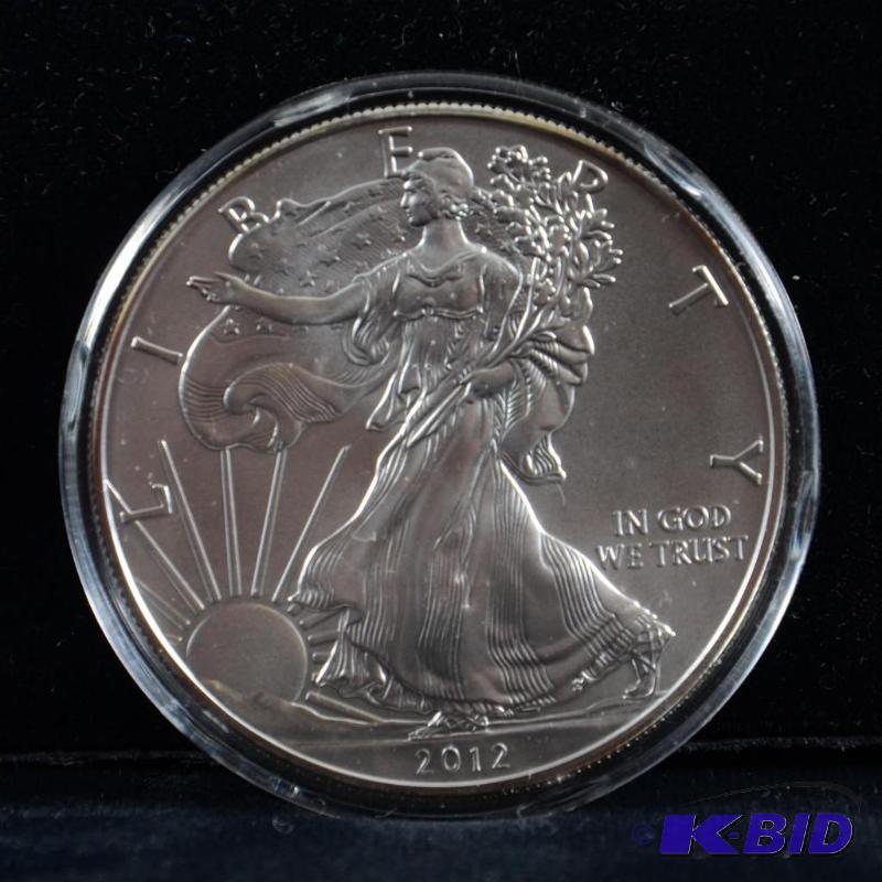 2012 Silver American Eagle Bullion Coin BU 1 Troy Oz.