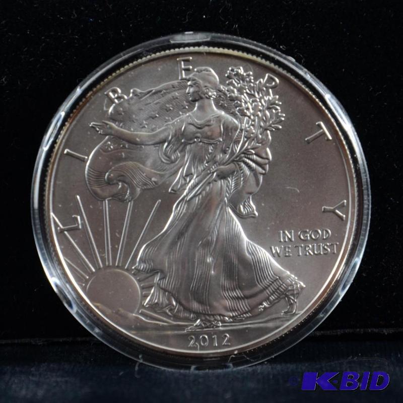 2012 Silver American Eagle Bullion Coin BU 1 Troy Oz.