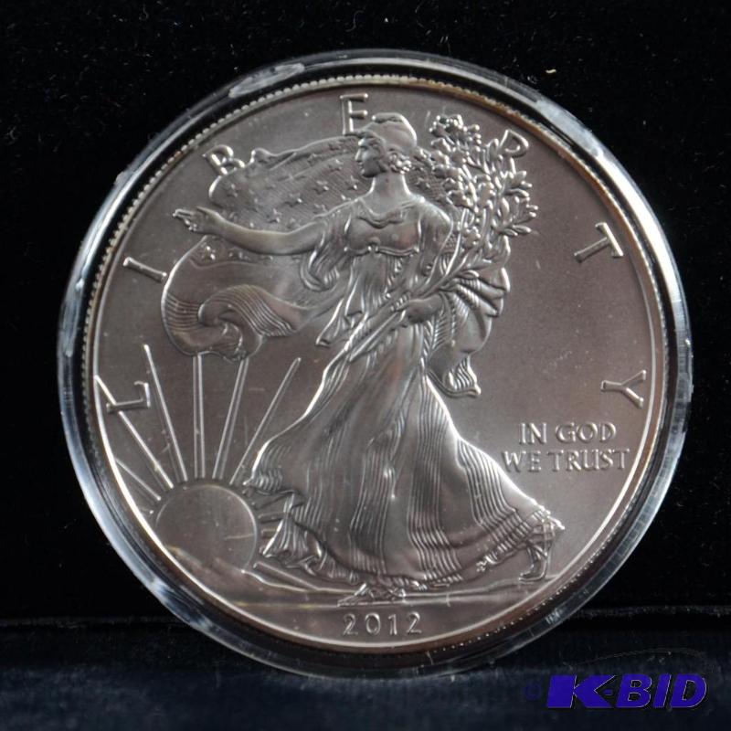 2012 Silver American Eagle Bullion Coin BU 1 Troy Oz.