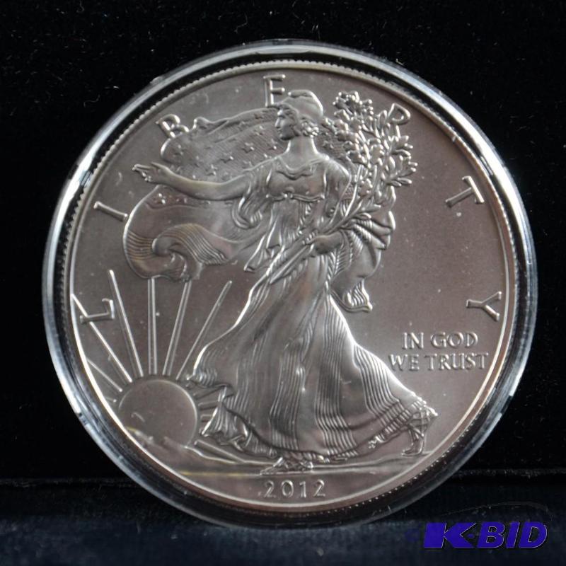 2012 Silver American Eagle Bullion Coin BU 1 Troy Oz.