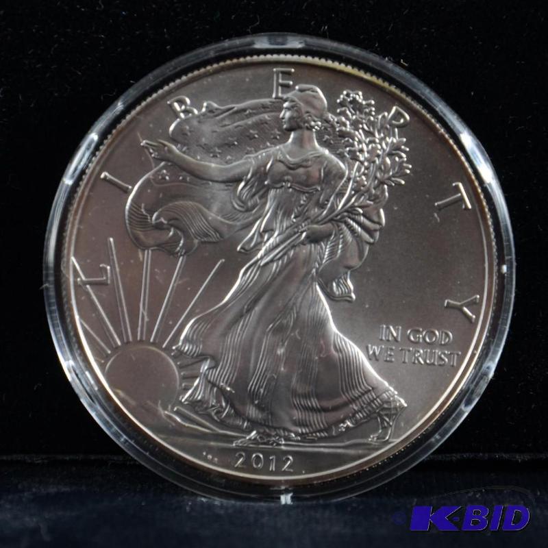 2012 Silver American Eagle Bullion Coin BU 1 Troy Oz.