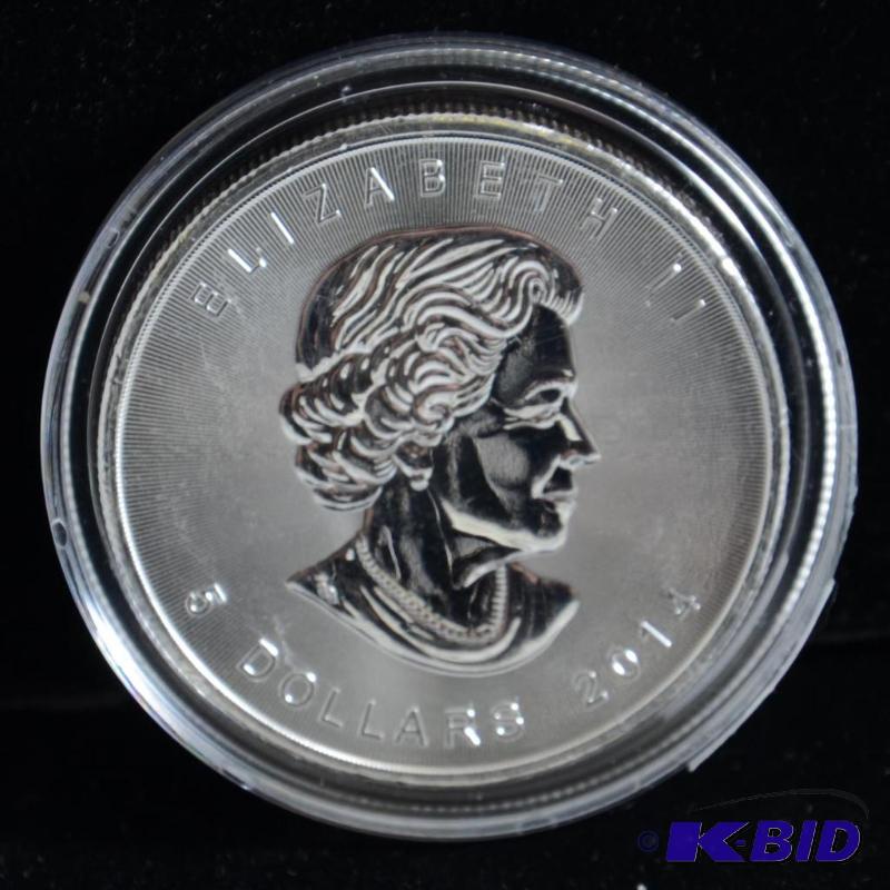 2014 Canadian Maple Bullion Coin BU 1 oz silver