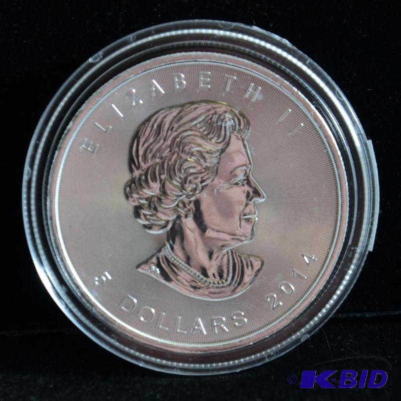 2014 Canadian Maple Bullion Coin BU 1 oz silver