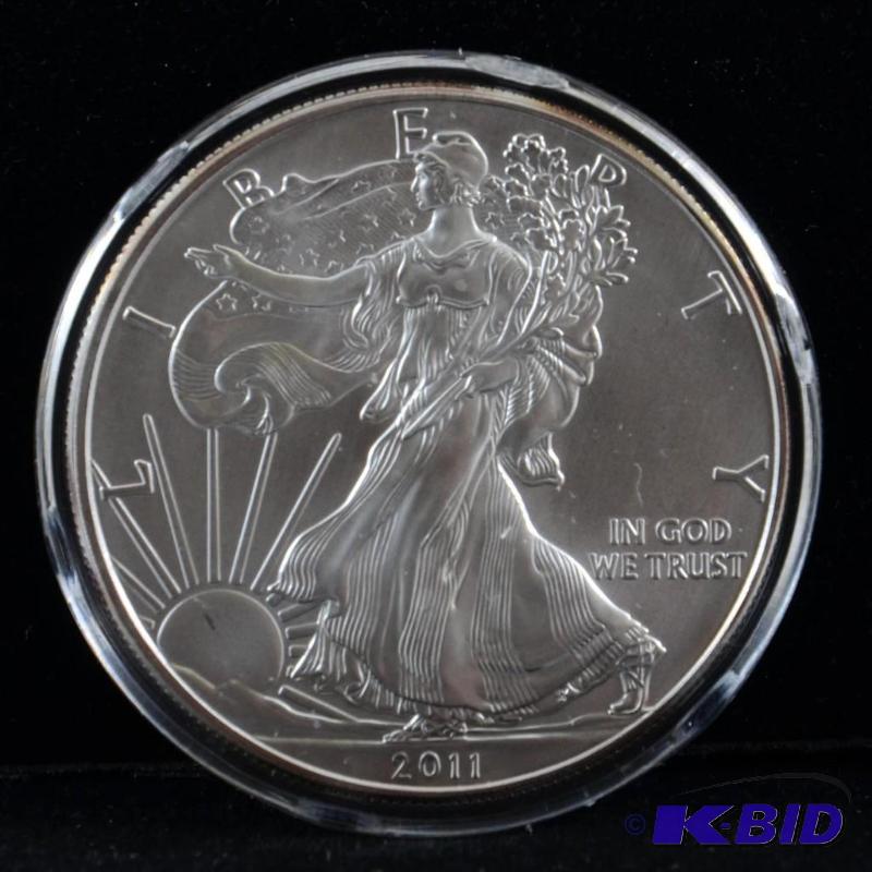 2011 Silver American Eagle Bullion Coin BU 1 Troy Oz.