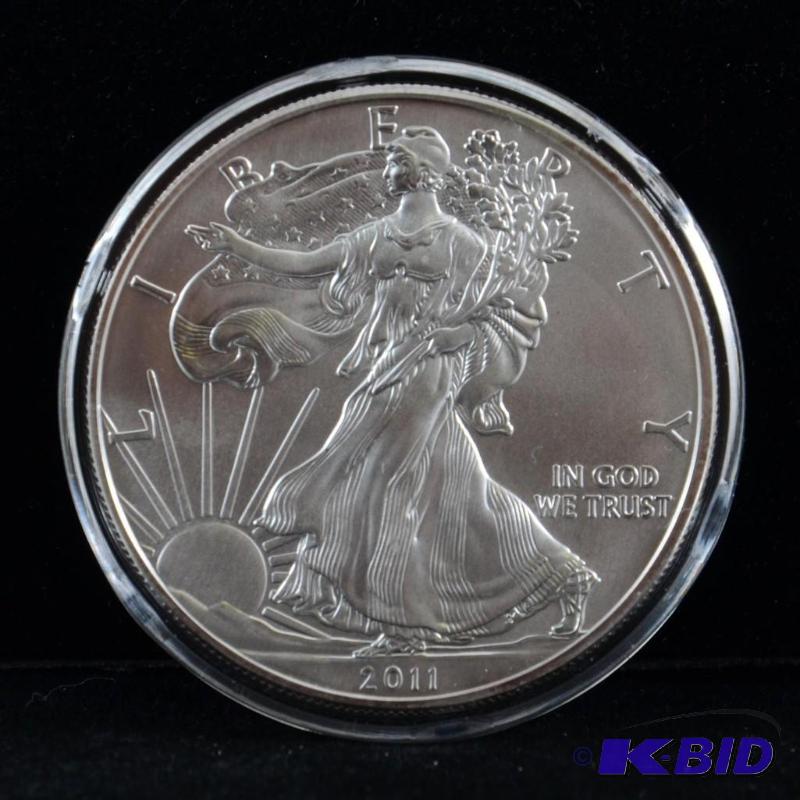 2011 Silver American Eagle Bullion Coin BU 1 Troy Oz.