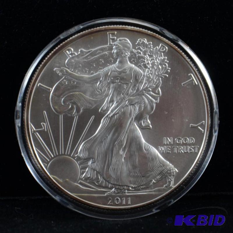 2011 Silver American Eagle Bullion Coin BU 1 Troy Oz.