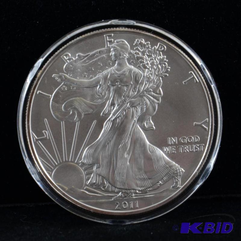 2011 Silver American Eagle Bullion Coin BU 1 Troy Oz.