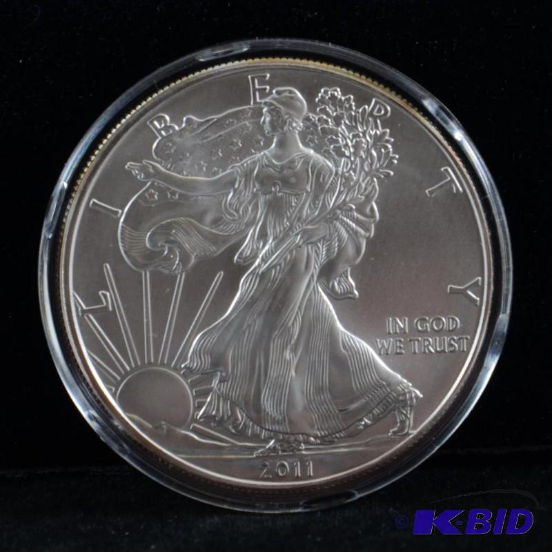 2011 Silver American Eagle Bullion Coin BU 1 Troy Oz.