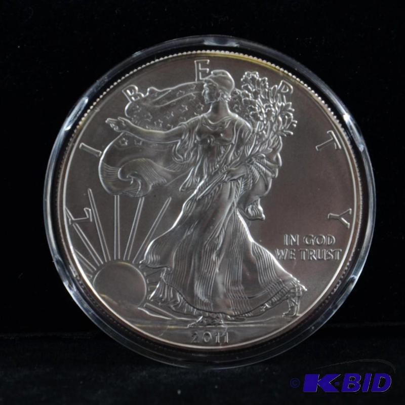 2011 Silver American Eagle Bullion Coin BU 1 Troy Oz.