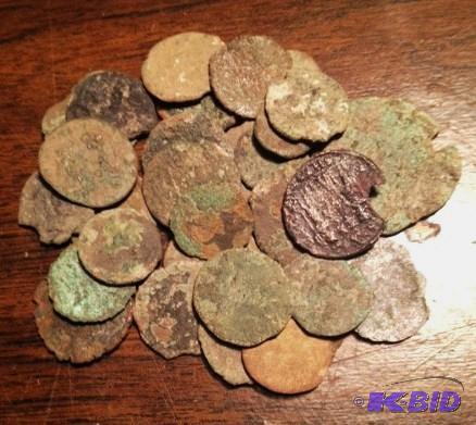Lot 1 - 1 Lot of 30 UNSEARCHEDUNCLEADED out of the ground Ancient Roman Coins 1500 Year Old Coins