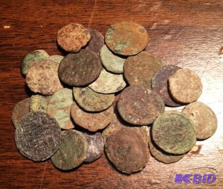 1 Lot of 30 UNSEARCHEDUNCLEANED out of the ground Ancient Roman Coins 1500 Year Old Coins Mixed Ru