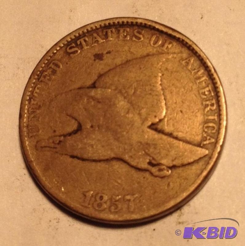 1857 Flying Eagle Cent Nice Grade