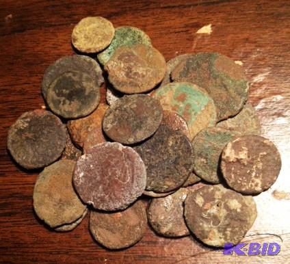1 Lot of 30 UNSEARCHEDUNCLEADED out of the ground Ancient Roman Coins 1500 Year Old Coins Mixed Ru