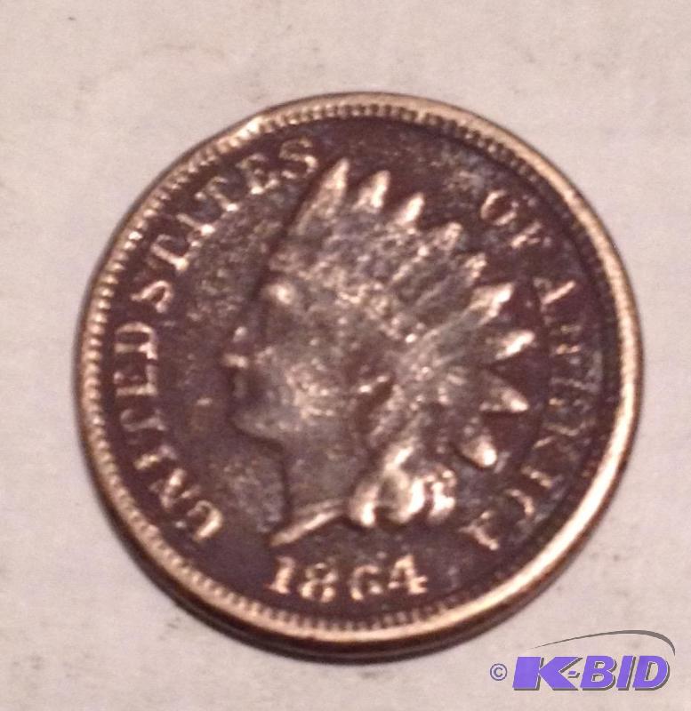 1864 CopperNickel Indian Head Cent Much Better Date