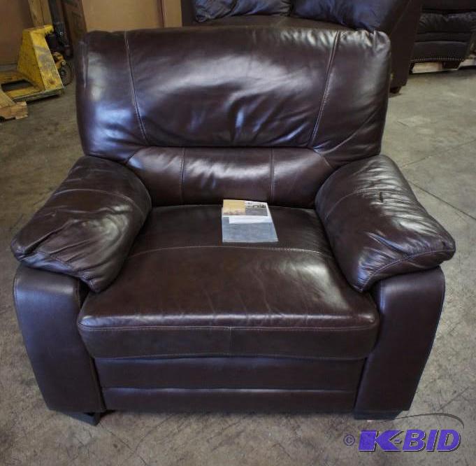 New High-End Top-grain Leather Chair - MSRP $...