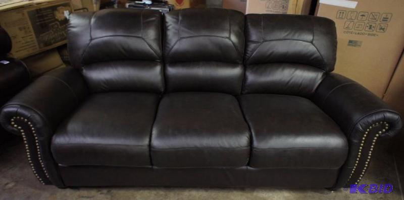 New High-End Top-grain Leather Sofa - MSRP&nb...