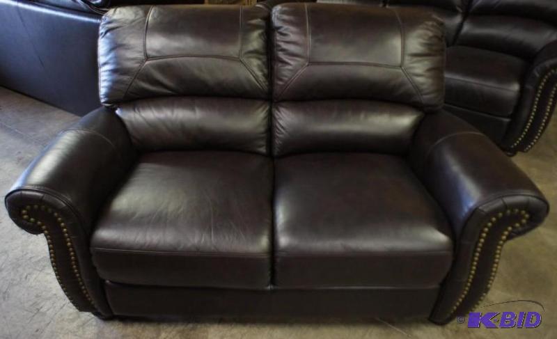 New High-End Top-grain Leather Loveseat - MSR...