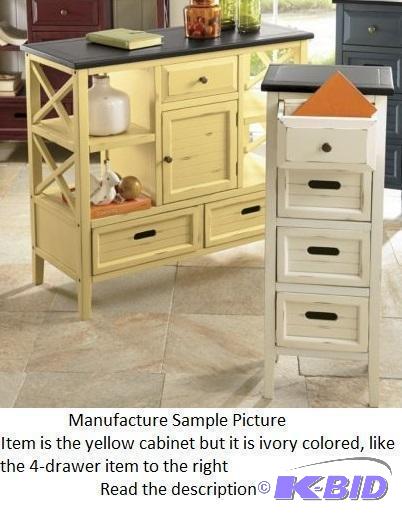 Ivory Console Cabinet - Item is Ivory - Groo...