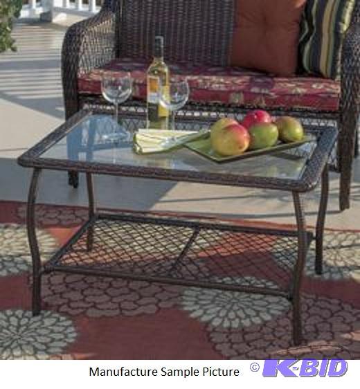 Resin Wicker Coffee Table -&nbspThis sturdy ...