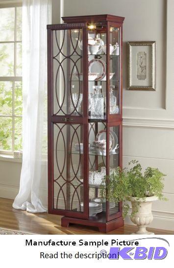 Anastasia Lighted Curio Cabinet - Beautiful o...