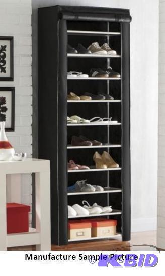 10 Layer Shoe Rack - Black - This &quotinsta...