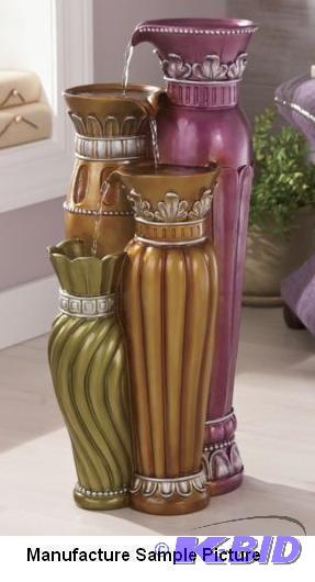 Purple Potters Art Fountain -&nbspResin -&nb...
