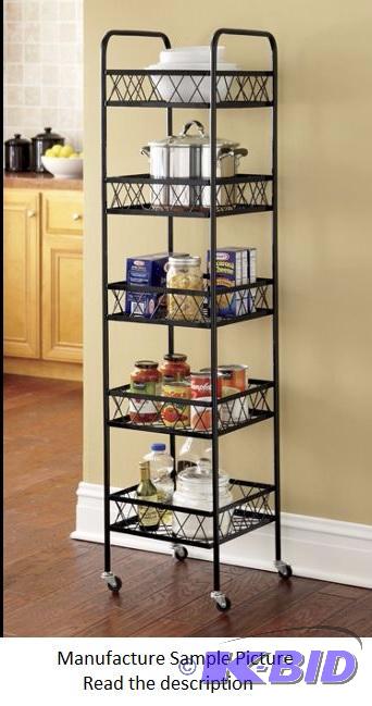 5 Tier Kitchen Tower - Black -&nbspSolve you...