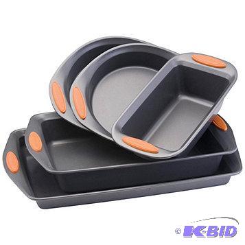 New Rachael Ray 5pc Nonstick Carbon Steel Bak...