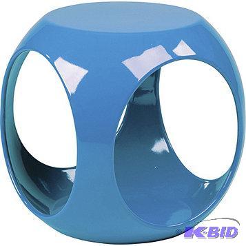 New Ave Six Slick Cube Table (Blue) - MSRP $1...
