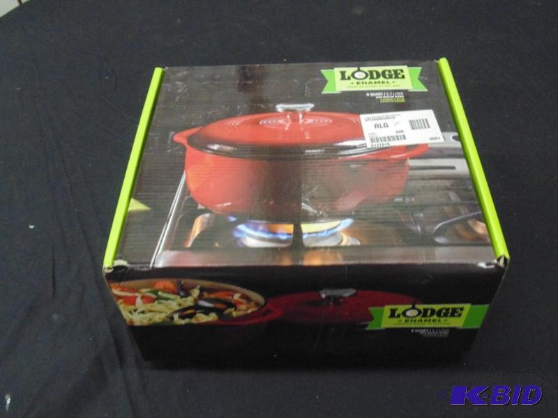 New Lodge 6-Qt. Enamel Cast Iron Dutch Oven -...