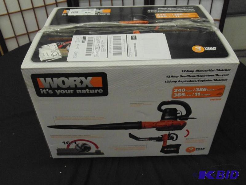 WORX 12-amp BlowerMulcherVac - MSRP $199.99...