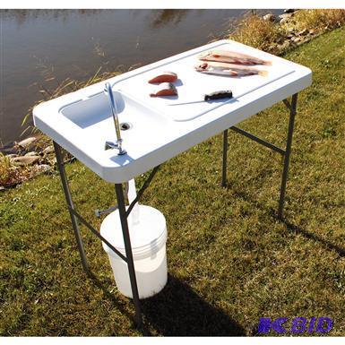lot E24 image: Guide Gear Fish  Game Processing Table