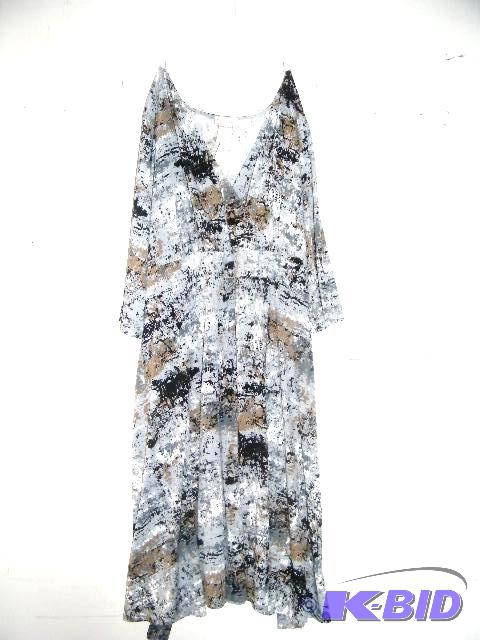 monroe and main black white multi color dress size 3X